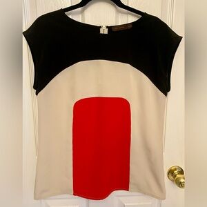 The Limited Women's Bold Black and Red Blouse